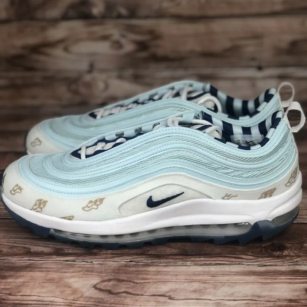 NIKE Air Max 97 G NRG U "Winged Foot" Men's Size 10 White Golf Shoes/Cleats New - Picture 4 of 11